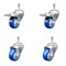 Service Caster 3.5 Inch Blue Polyurethane Swivel 10mm Stem Caster Total Lock Brake, 2PK SCC-TSTTL20S3514-PPUB-BLUE-M1015-2S2 - alternate 1